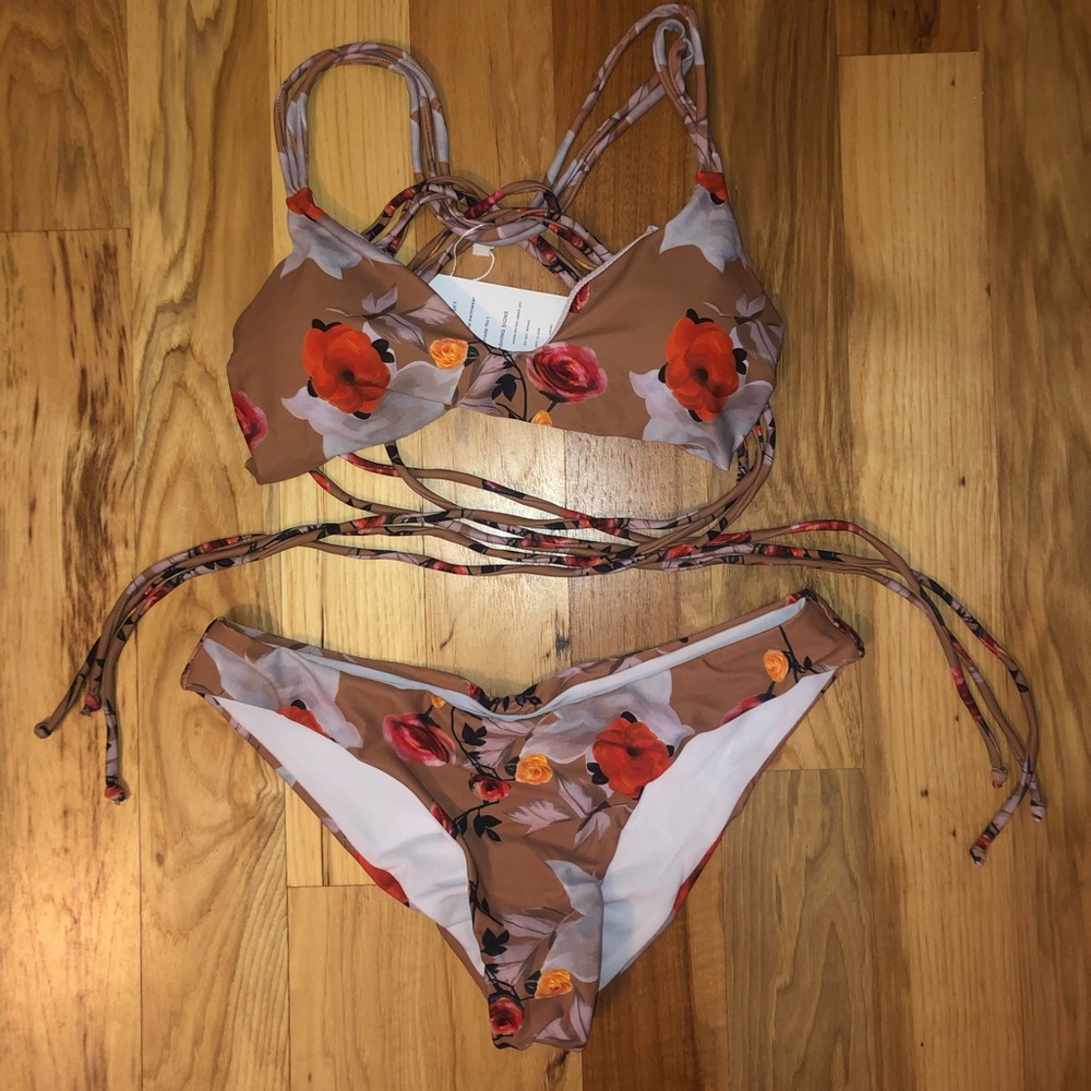Flower swim suit